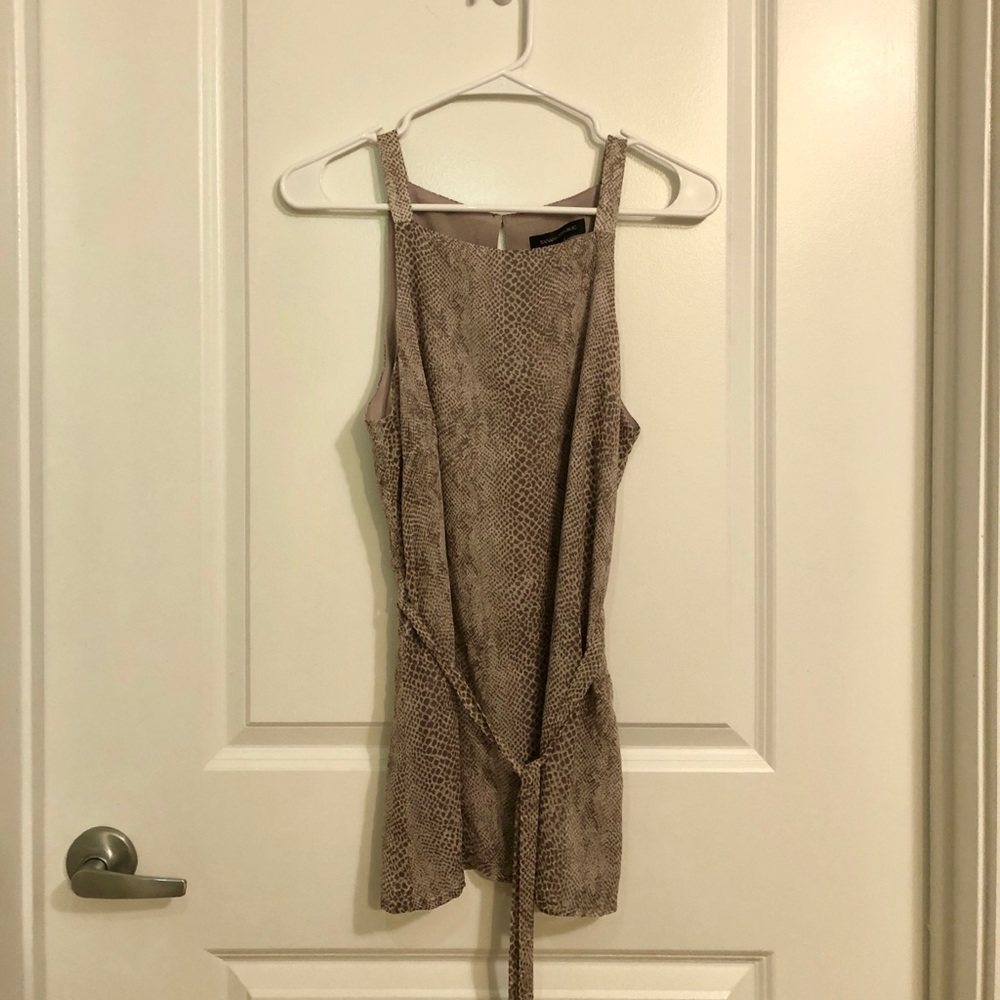 Light purple Banana Republic sleeveless blouse